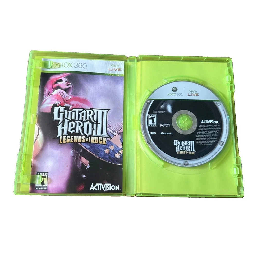 Guitar Hero III: Legends of Rock - Microsoft Xbox 360 - Complete In Box CIB